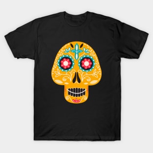 Dia de los muertes skull. Mexican Day of the Dead. T-Shirt